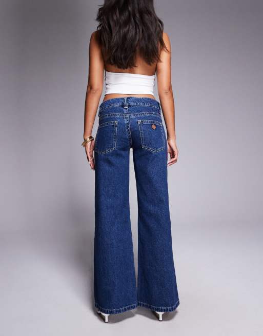 Abrand Jeans - 00 - Jeans ampi a vita super bassa lavaggio scuro, 2 di 5