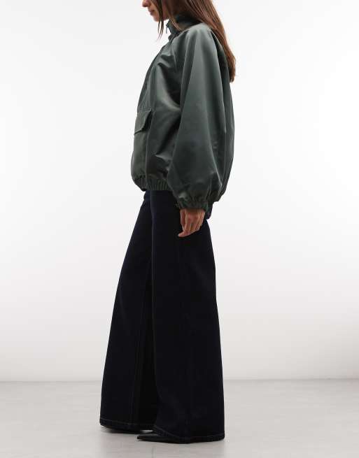 Abrand Jeans 00 super low wide leg jeans in midnight blue, 3 of 5