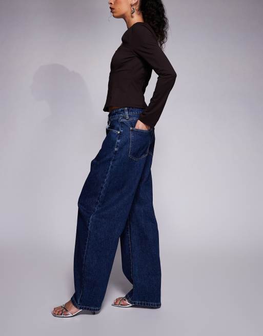 Abrand Jeans – 95 Barrel-Leg-Jeans in Mittelblau mit mittelhohem Bund, 2 von 5