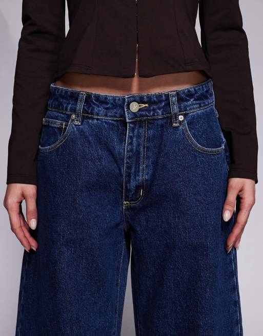 Abrand Jeans – 95 Barrel-Leg-Jeans in Mittelblau mit mittelhohem Bund, 4 von 5