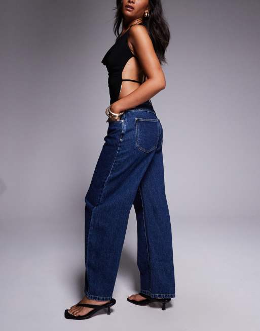 Abrand Jeans 95 mid barrel jeans in dark wash, 3 of 5