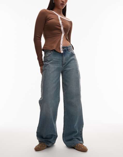 Abrand Jeans – 95 – Weite Jeans in verwaschenem Hellblau mit mittelhohem Bund - view 1