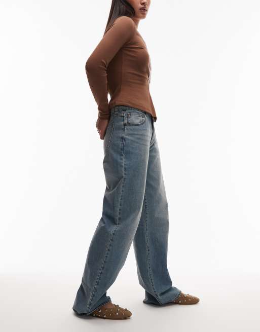 Abrand Jeans – 95 – Weite Jeans in verwaschenem Hellblau mit mittelhohem Bund, 3 von 5