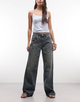 Abrand Jeans - 95 - Weite Jeans mit mittelhohem Bund-Blau