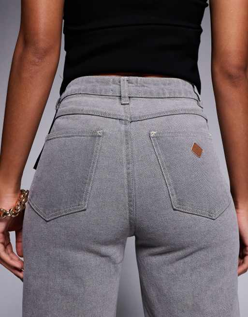 Abrand Jeans - 99 - Grå lavtaljede posede jeans, 4 af 5