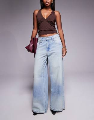 Abrand Jeans - 99 - Jean baggy - Bleu clair vintage