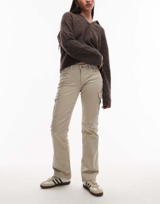 Abrand Jeans - 99 - Jean bootcut à taille basse - Taupe naturel-Gris