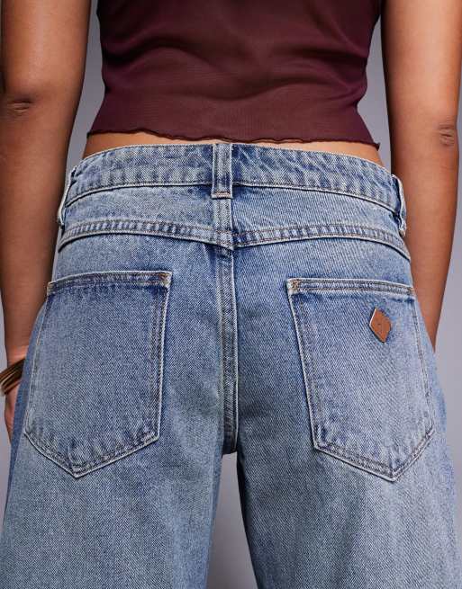 Abrand Jeans – 99 – Jeans med låg midja och mellanljus vintagetvätt, 5 av 5