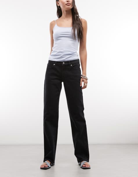 Abrand Jeans - 99 Jeans met rechte pijpen en lage taille in blauw - view 1