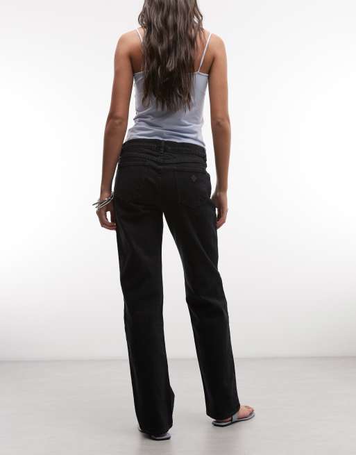 Abrand Jeans - 99 Jeans met rechte pijpen en lage taille in blauw, 3 van 5