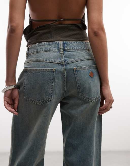 Abrand Jeans 99 jeansy baggy ze średnim stanem w niebieskim spraniu, 5 z 5