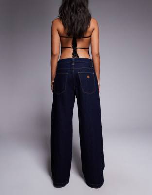 Abrand Jeans 99 Low Mega Baggy Jeans In Black