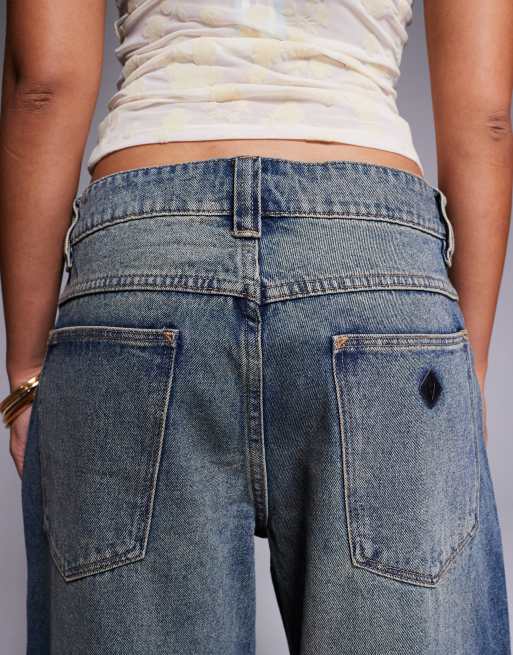 Abrand Jeans 99 mega baggy jeans in mid wash, 5 of 5