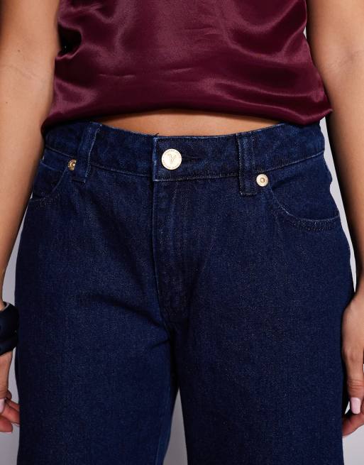 Abrand Jeans – 99 – Weite Jeans in dunkler Waschung mit niedrigem Bund und Umschlag, 4 von 5
