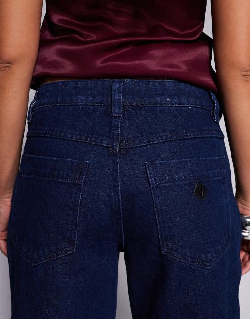 Abrand Jeans – 99 – Weite Jeans in dunkler Waschung mit niedrigem Bund und Umschlag, 5 von 5