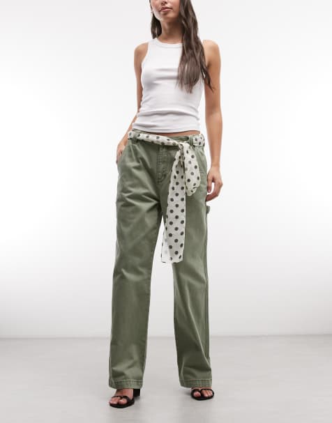 Abrand Jeans - Jean ample style charpentier - Kaki délavé - view 1