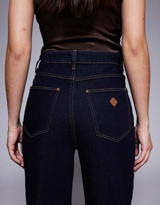 Abrand Jeans – Jeans in blauer Rinse-Waschung mit weitem Bein, 4 von 5
