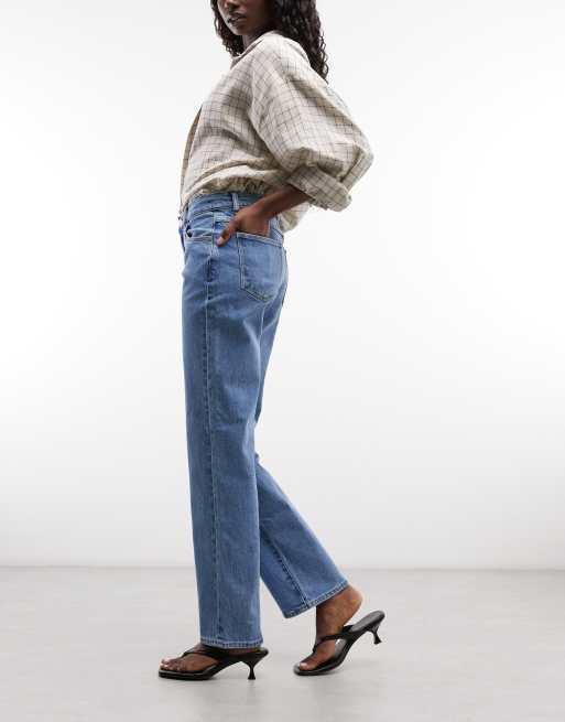 Abrand Jeans jeansy o prostych nogawkach w średnim odcieniu niebieskiego, 2 z 5