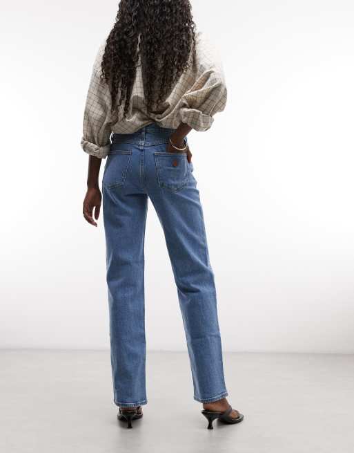 Abrand Jeans jeansy o prostych nogawkach w średnim odcieniu niebieskiego, 3 z 5