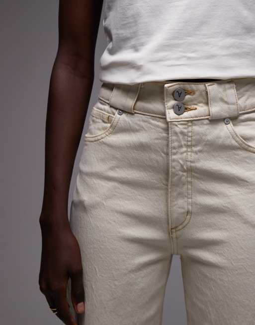 Abrand Jeans – Naturvita jeans med vida ben och medelhög midja, 5 av 5