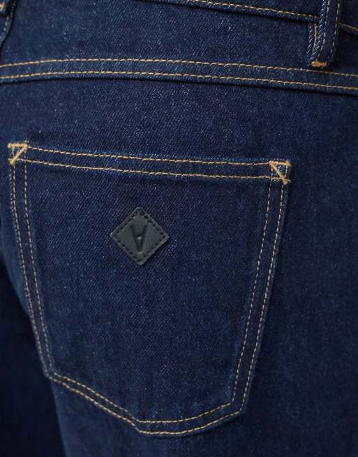 Abrand Jeans petite jeans med brede ben og mellemhøj talje i indigoblå vask, 2 af 5