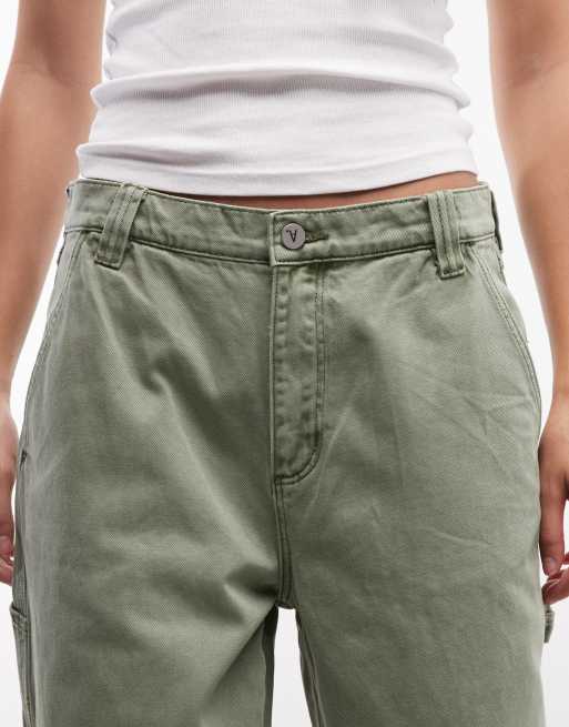 Abrand Jeans slouchy carpenter jeans in faded khaki, 5 of 5