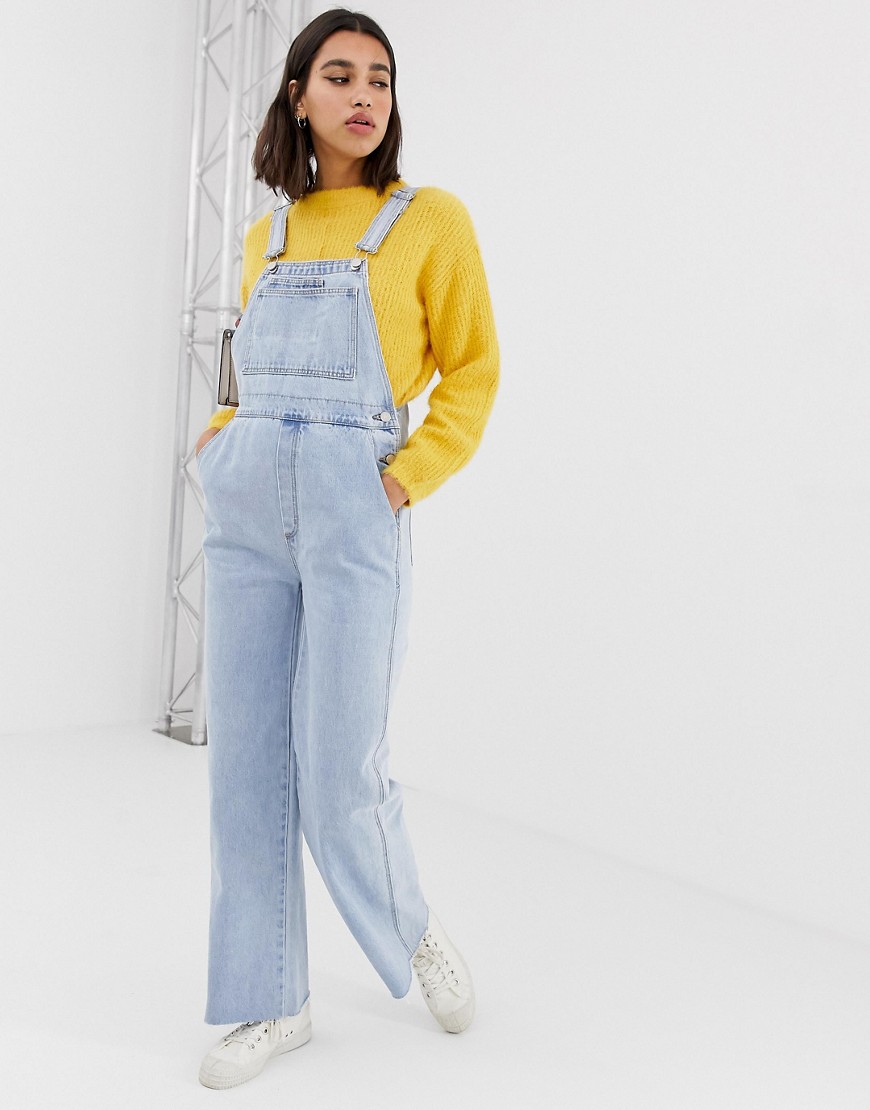 Abrand relaxed dungarees-Blue