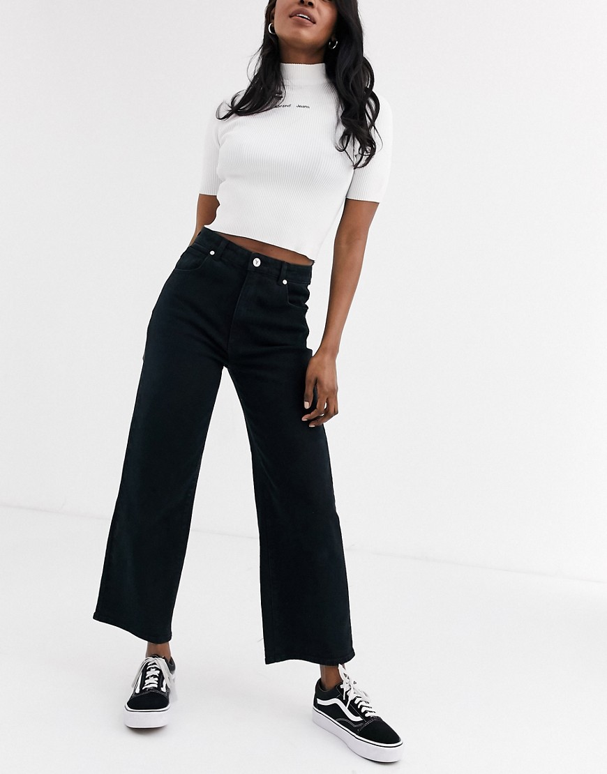 Abrand Street - Aline - Cropped - Jeans-Sort