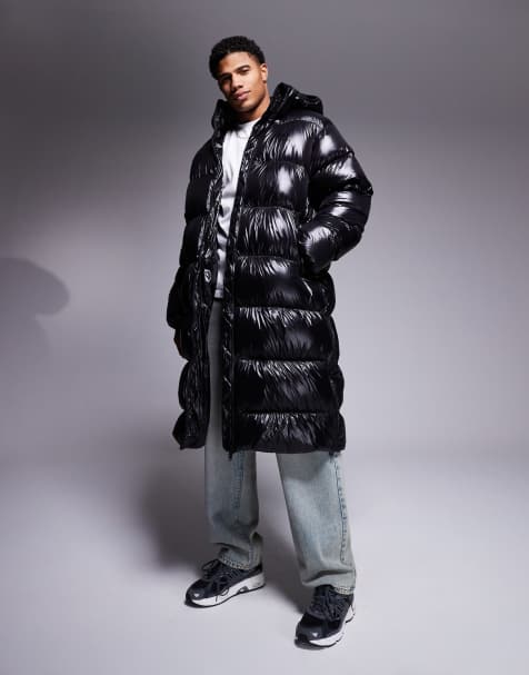 Abrigo acolchado largo negro de adidas Originals - view 1