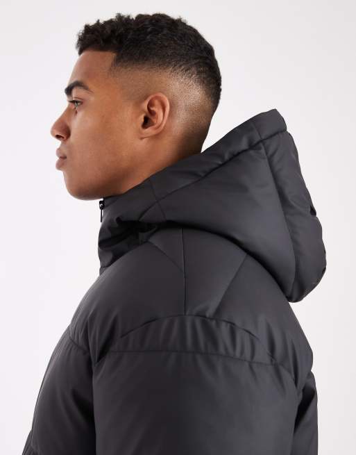Abrigo acolchado negro resistente al agua de ONLY & SONS, 4 de 5