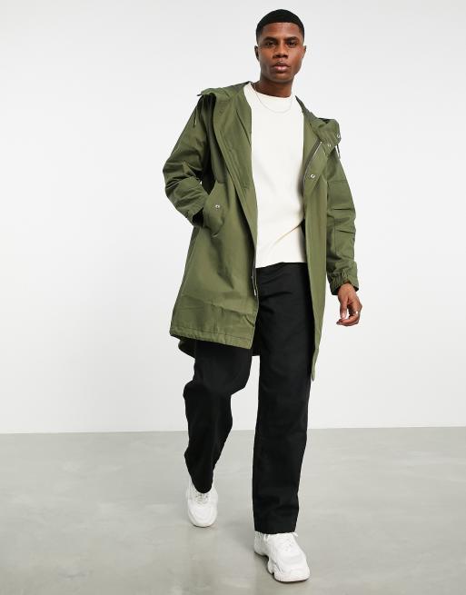 Parka caqui shell Fred Perry de hombre de color Verde