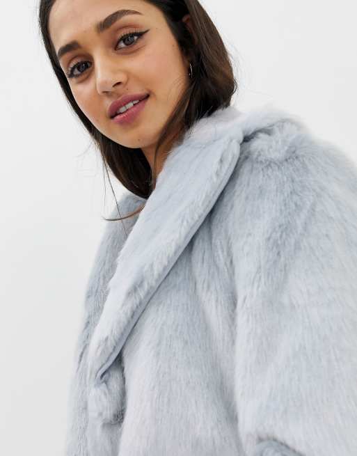 Pelo Sintético Abrigo De Pelo Azul Abrigos Pepe Jeans Azul Talla S