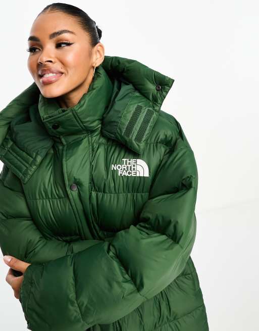 Abrigo de plumas largo verde oscuro extragrande Acamarachi exclusivo en ASOS de The North Face