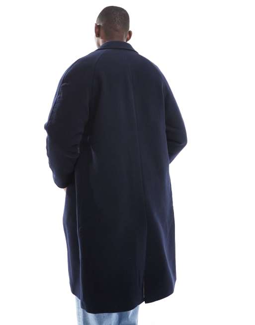 Abrigo largo azul marino de lana de Tommy Jeans, 4 de 4