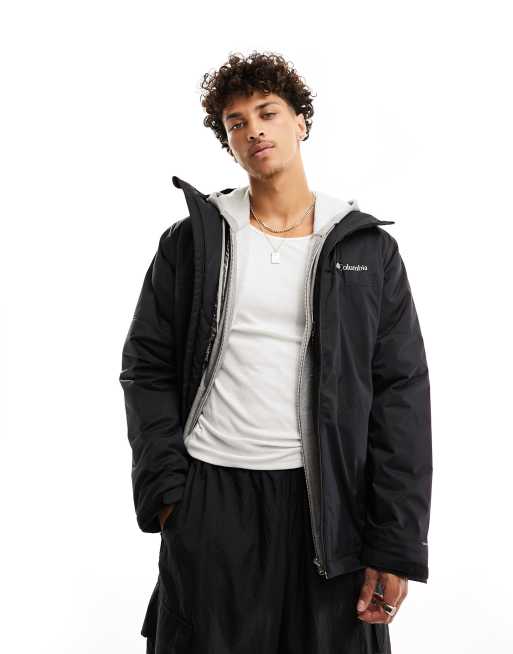 Abrigo negro aislante e impermeable Point Park Omni-HEAT de Columbia