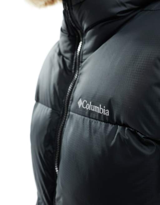 Abrigo negro con capucha Puffect Mid de Columbia, 2 de 4