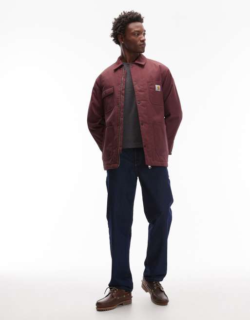 Abrigo rojo oscuro resistente al agua Chore Leroy de Carhartt WIP, 2 de 5