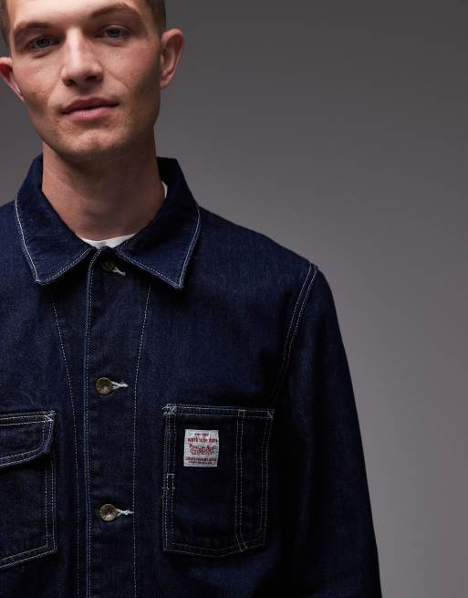 Abrigo vaquero unisex con lavado oscuro Berkley de la colección cápsula Workwear de Levi's, 4 de 5