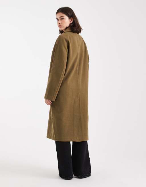 Abrigo verde oliva cómodo de ASOS DESIGN, 2 de 4