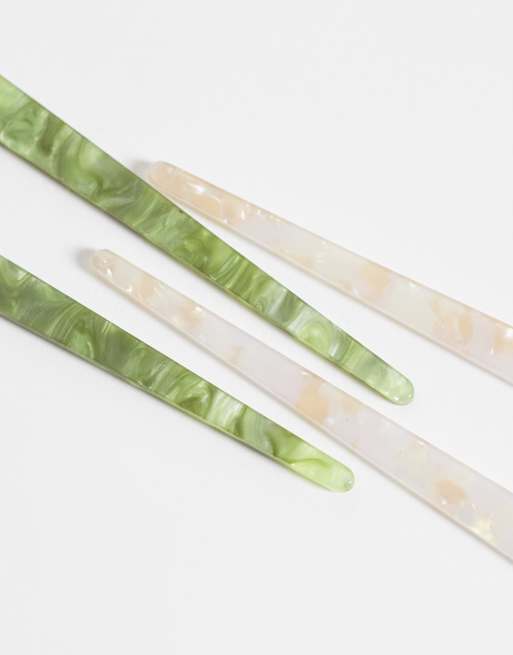Accessorize 2 pack french hair pins in pastels, 3 of 3
