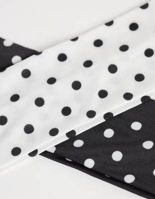 Accessorize 2 Pack Polkadot Headbands In Multi