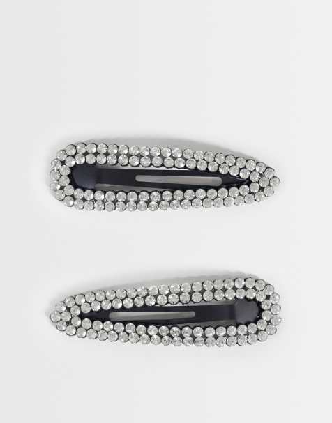 Accessorize 2 pack super sparkle hair clips in crystal - view 1