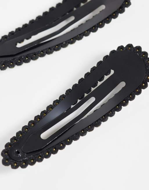 Accessorize 2 pack super sparkle hair clips in crystal, 2 of 3
