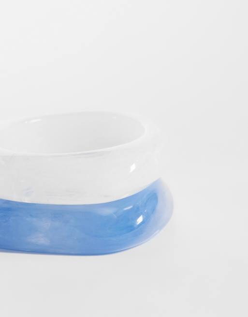 Accessorize 2er-Pack Harzarmreifen in Weiß und Blau, 3 von 3