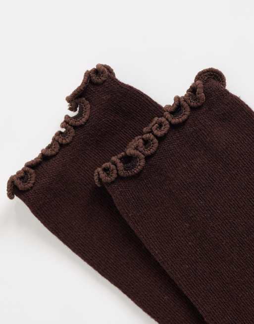 Accessorize 3 pack frill socks in pastels, 3 of 3
