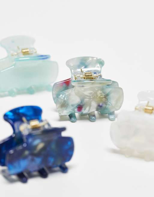 Accessorize 4 pack resin hair claws in multi, 2 of 3