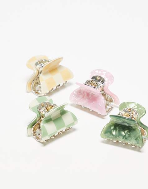 Accessorize – 4er-Pack bunte, kleine Haarklammern - view 1
