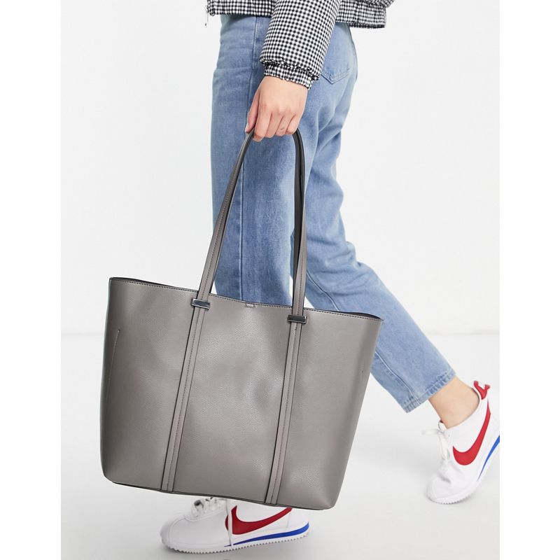 Borse shopping Donna Accessorize - Ali - Maxi borsa strutturata grigio chiaro