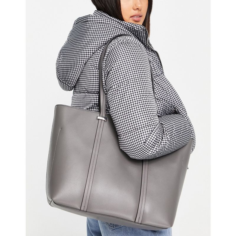Borse shopping Donna Accessorize - Ali - Maxi borsa strutturata grigio chiaro