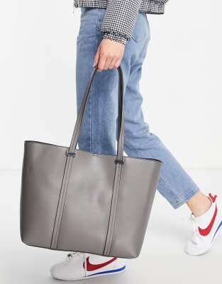 asos grey handbag